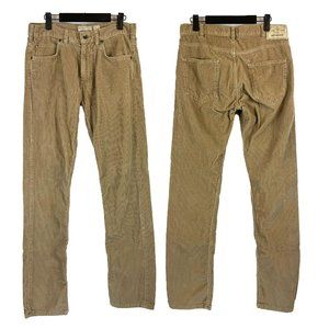 Patagonia Men's Iron Clad Tan Khaki Corduroy Straight Pants 30x32